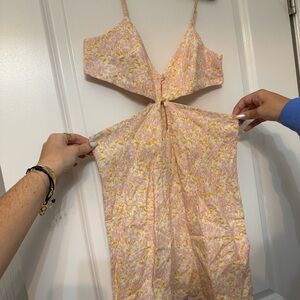 Floral Cutout Dress